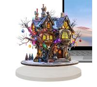 Décor de conte de fées - Ensemble de figurines fantaisie en acrylique, affichage pour livres de contes de fées 2D, ornement de table pour salle de jeux, accent décoratif de Noël | Présentoir de table