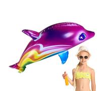 Décor De Dauphin Gonflable - Jouet Aquatique en Pvc 86 X 39 X 25 Cm, Design Vibrant Et Durable, Accessoire Flottant Léger | Décoration Amusante De Piscine en Forme De Dauphin, Ornement D'été Facile À