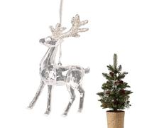 Décor de de Noël - Ornements étincelants, Accent de Vacances d'hiver, pendentifs en Verre Brillant, Charme réfléchissant élégant, babioles de Pendaison Festive | pour la Saison de fêtard de la