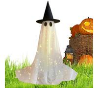 Décor de Fantôme pour Halloween - Décorations d'halloween de Fantôme Effrayant avec Chapeau - Décorations D'Extérieur pour Fêtes pour Les Adolescents Et Les pour La Nuit l'anniversaire La Maison Et