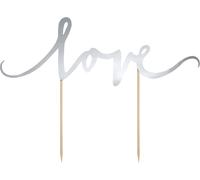 Décor de gâteau - Amour - Argent