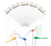 Décor de Jardin de libellules, 20pcs enjeux Jardin libellules légers simulés pour Les Amoureux des Animaux et la Nature