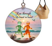 Décor de l'Amitié Maritime | Pendentif de Noël en Acrylique Décoratif en 2D,Souvenir de Relation Art Verre de Mer - pour la Maison Le Mur Le Bureau Le Jardin la Chambre Le