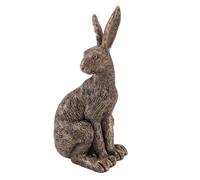 Décor de Lapin Assis, Statue de Lapin Assis en Plein Air, Figurine de Jardin, Ornement pour Patio, Balcon, Cour, Pelouse