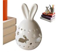 Décor de lapin de Pâques -246g | Figurines de à ressorts de décoration pour la maison | Lampe lapin de rebord de fenêtre | Pour cheminée, bureau, pièce maîtresse, fête, vacances, manteau de prin