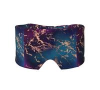 Décor de luxe en marbre violet foncé et bleu sarcelle avec or,Masque pour les yeux bloquant la lumière Cache-yeux et cache-oreilles pour le sommeil
