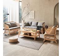 Décor De Maison Canapé en rotin Petite Table Basse Fauteuil inclinable de Salon Table Basse Rurale Chaise en rotin Séjour chez l'habitant Tables Basses pour Le Salon