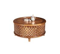 Décor De Maison Table à Thé Centrale en Bois Massif Ménagère 90 cm, Table Basse Ronde pour Salon, Adaptée au Salon, Salle de Repos, Salle de Réception etc Tables Basses pour Le Salon