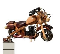 Décor De Moto Rétro - Cruiser En Bois Fabriqué À La Main, Mini Vélo En Bois | Modèle De Look Antique Pour Bibliothèque, Affichage De Table Basse, Ornement D'étagère De Maison , Cadeau Pour Les C