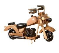 Décor De Moto Rétro - Mini Vélo En Bois, Ornement De Moto Classique | Sculpture De Véhicules Vintage Sur Table, Pièce D'étagère Faite À La Main Pour Le Salon, Cadeau Collecteur Supérieur De Bureau, Ac
