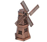 Décor de Moulin à Vent, Bords Soigneusement Polis et Mini Moulin à Vent Portable Artisanat Exquis Ne Se Gratte Pas Les Mains Décoration Personnalisée pour Le Salon du Restaurant