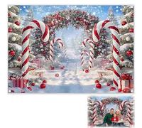 Décor De Noël allée Des Canes Sucre, Accessoires Pour Photomaton, Décors Hivernaux La Photographie, Bannière « joyeux Noël », Grandes Bannières Décorations Fête, Tapisserie Murale(70.87 * 94.49in)