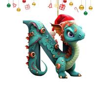 Décor de Noël Dragon,Ornement de Dragon de Noël, Ornement de Vacances de Lettre Acrylique 2D, Décoration Mignonne, Ornement d'arbre de Noël pour la décoration de la Maison et de la Voiture