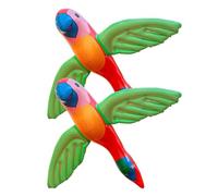 Décor de perroquet gonflable, jouet de piscine gonflable pour perroquet | Décoration de fête pour grands animaux | 2 jouets perroquets légers, jouets de piscine colorés pour rassemblement, piscine, ac