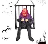 Décor de Prisonnier d'halloween | Prisonnier de Prison animé en Cage - Cage de Prisonnier fantasmagorique, décoration d'horreur Halloween activée par Le Mouvement Hurlant pour Adultes