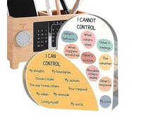 Décor De Santé Mentale - Panneau D'affirmation Du Cœur Pour La Santé Mentale | Choses Que Je Peux Contrôler Panneau Acrylique En Forme De Cœur Pour Le Bureau, La Maison, L'école Et Les Bureaux (C)