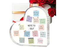 Décor De Santé Mentale - Panneau D'affirmation Du Cœur Pour La Santé Mentale | Choses Que Je Peux Contrôler Panneau Acrylique En Forme De Cœur Pour Le Bureau, La Maison, L'école Et Les Bureaux (D)