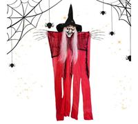 Décor de Sorcière de Jardin Accessoires effrayants, inquiétants, sinistres | ornement extérieur Halloween maison hantée intérieure, extérieur, pelouse