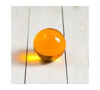 Décor de sphère de verre de boule lisse en cristal K9 multicolore de 60mm(Amber)