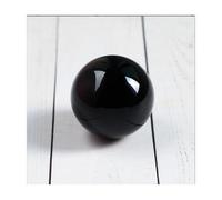 Décor de sphère de verre de boule lisse en cristal K9 multicolore de 60mm(Blac)