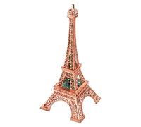 Décor de statue de tour Eiffel, lampe de tour Eiffel de LED style coloré de mode de Paris pour la décoration de chambre de bureau de veilleuse, dessus de gâteau, 26cm