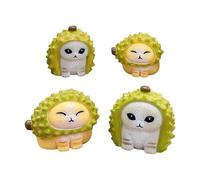 Décor de tableau de bord de voiture, figurines de chat mignon | Durian Cat Ornement de tableau de bord de voiture Accessoires de tableau de bord | Ornements en résine automobile, décor de tableau de b