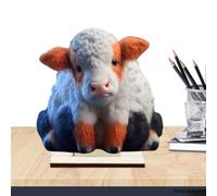 Décor de vache écossaise des hautes terres | Décor de pépinière de vache en bois | Figurines de dessin animé à collectionner, décoration de table de fête à la maison des Highlands