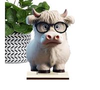 Décor de vache écossaise des hautes terres | Figurine mignonne de vache de