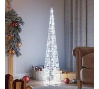 Decor-Décorations saisonnières et de vacances - Éclairage de Noël - Cône lumineux LED décoratif en acrylique - Blanc froid - 120 cm