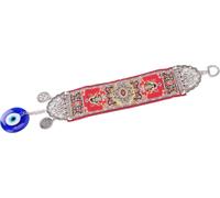 Décor du mauvais œil, turc bleu mauvais œil Tenture protectrice Décor amulette Ornement [rouge]