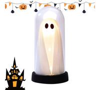 Décor Fantôme Halloween | Fantôme Effrayant avec Lumière LED pour Table - Accessoires de Maison Hantée, Ornement de Bureau Sinistre pour Intérieur, Extérieur, Fête, Salle d'Évasion, Chambre,