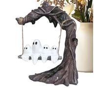 Décor fantôme mignon - Charmantes figurines swing, adorable table d'Halloween | Décorations saisonnières fantasmagoriques, fournitures de fête festes pour la cuisine de cabinet de bureau en plein air