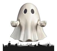 Décor Figurine Fantôme Centres de Table à Bras Flexibles Décoratifs | Petite Statue De Fantôme Halloween Pour Bureau Et Bureaux Plateaux Superposés Fête Vacances Chambre Salon Et UN