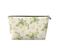 Décor Floral Shabby Chic, Trousse de Maquillage Trousse à cosmétiques Trousse de Toilette de Voyage Portable Pochette de Toilette