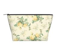 Décor Floral Shabby Chic, Trousse de Toilette Trousse de Maquillage Sac à cosmétiques Trousse de Toilette de Voyage Portable
