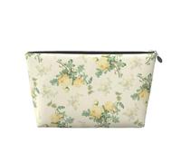 Décor Floral Shabby Chic, Trousse de Toilette Trousse de Maquillage Sac à cosmétiques Trousse de Toilette de Voyage Portable