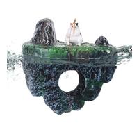 Décor Flottant d'Aquarium,Accessoires d'Aménagement Paysager d'Aquarium pour Betta et Guppy | Décoration île pour Aquarium - pour Maison, Bureau, Ferme, Salon, Salle d'étude, Hommes, Femmes,