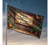 Decor For Man Cave Choosing Hope, Faith, And Love Today Drapeau Porche Drapeau Cool Drapeaux pour Man Cave (152 x 244 cm)