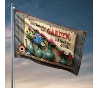 Decor For Man Cave Floral Serenity: A Garden Soul Sanctuary Flag Cool Posters For Guys Fall House Flag (30 x 45 cm)