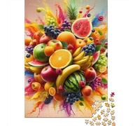 Décor fruité Papier Puzzle 1000 pièces Adulte Anti-Stress éducatif décoration Murale Puzzle Fruits collectif 70x50cm/1000pcs