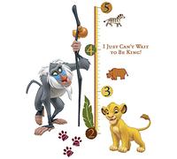 Décor Géant Repositionnable Adhésif le Roi Lion avec Toise