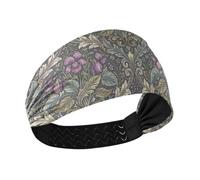 decor gift Bandeau élastique antidérapant motif William Morris violet Nouveau-Brunswick pour laver le visage lavage du visage cintas para el cabello de mujer