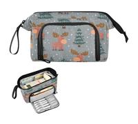decor gift Grande trousse à crayons de style bohème avec compartiment pour enseignant, école primaire, cosas para la escuela para ninas