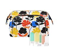 decor gift Sac à pharmacie Essentials simple motif fleurs de dessin animé (mots longwords) pochette à bijoux pour accessoires de voyage