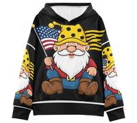 decor gift Sweat à capuche unisexe pour enfant Motif nain de cœur Jaune 9-11 ans