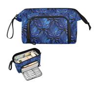 decor gift Trousse à crayons avec motif masques bleu foncé et noir de grande capacité avec fente pour adolescents lycée cartucheras escolares para lapices pequena