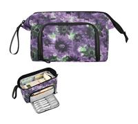 decor gift Trousse à crayons de grande capacité avec compartiment pour adolescents garçons élémentaires lapiceras estuche para mujer Violet/vert