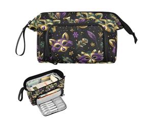 decor gift Trousse à crayons de grande capacité avec masque de carnaval et raton laveur - Multifonction - Pour enseignant, université, estuche de lapices para mujer