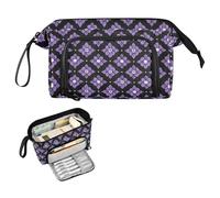 decor gift Trousse à crayons rigide portable de style gothique avec fleur lavande violette pour garçons maternelle estuche de lapices para ninas