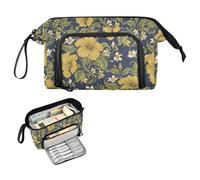 decor gift Trousse à crayons vintage jaune Malaisie Bunga Raya grande capacité avec fermeture éclair pour adolescents garçons fournitures scolaires Lindo estuche para lapices
